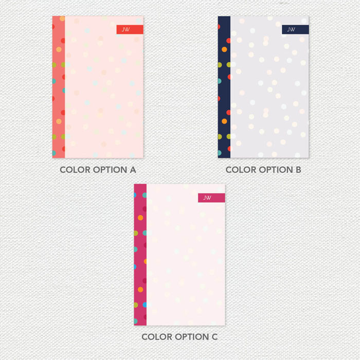 Colorful Dots Custom Notepad