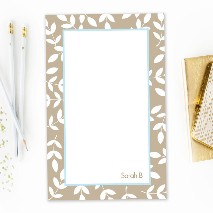 Leafy Bunch Custom Notepad