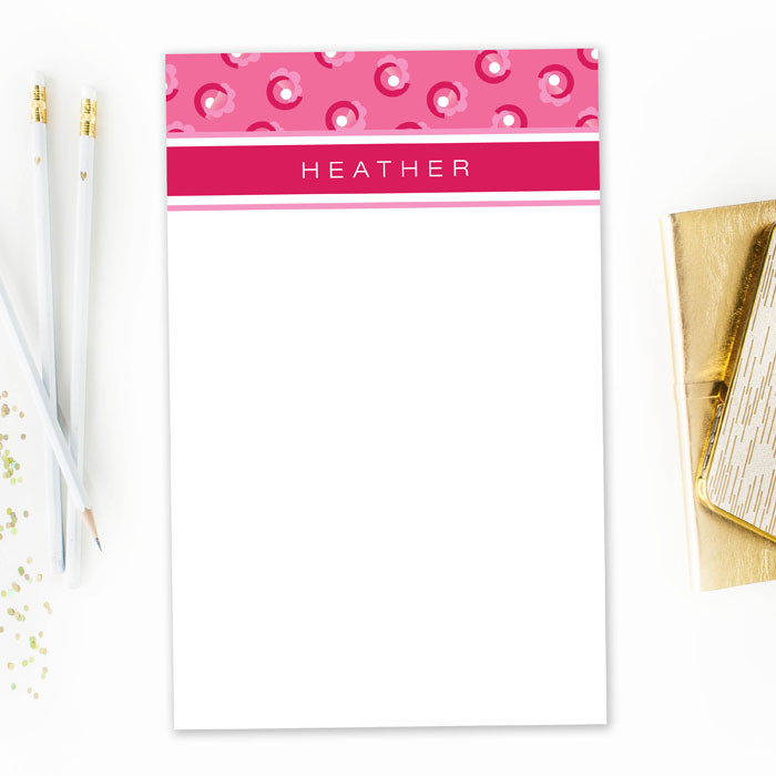 Small Swirls Custom Notepad