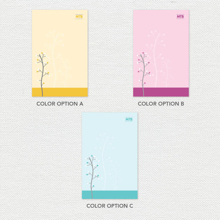 Modern Thin Tree Custom Notepad