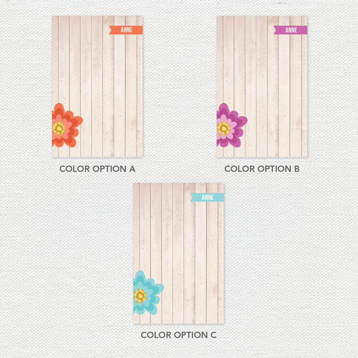 Rustic Flower Custom Notepad