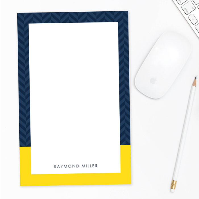 Herringbone Mood Custom Notepad