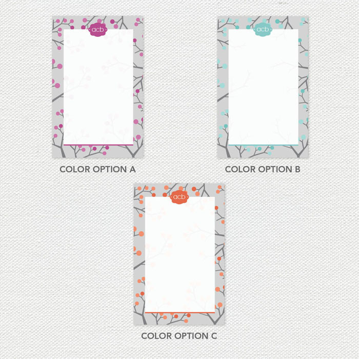 Branches and Dots Custom Notepad