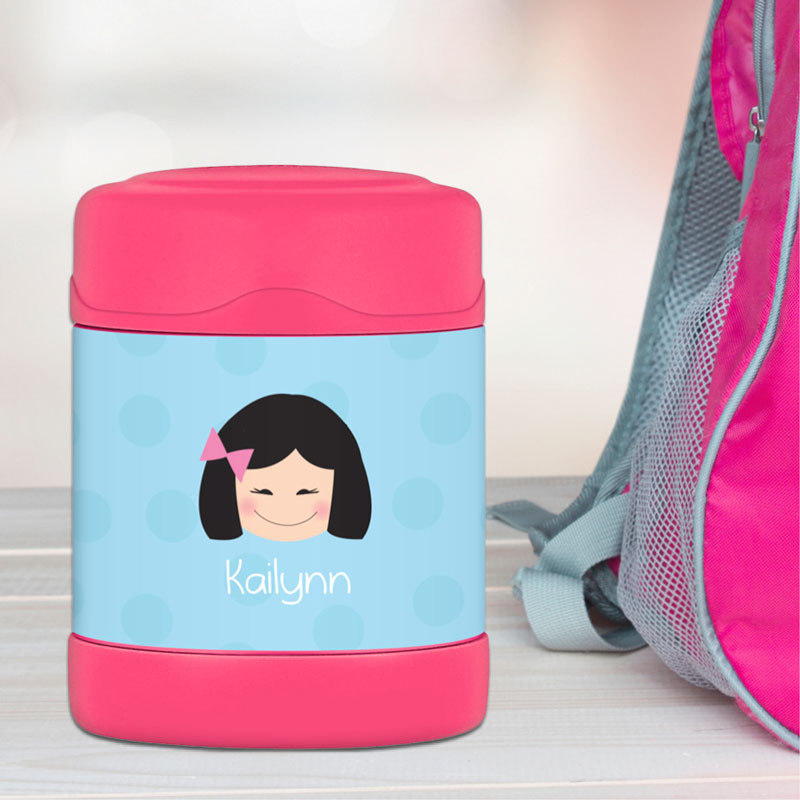 light blue just like me personalized thermos food jar for kids