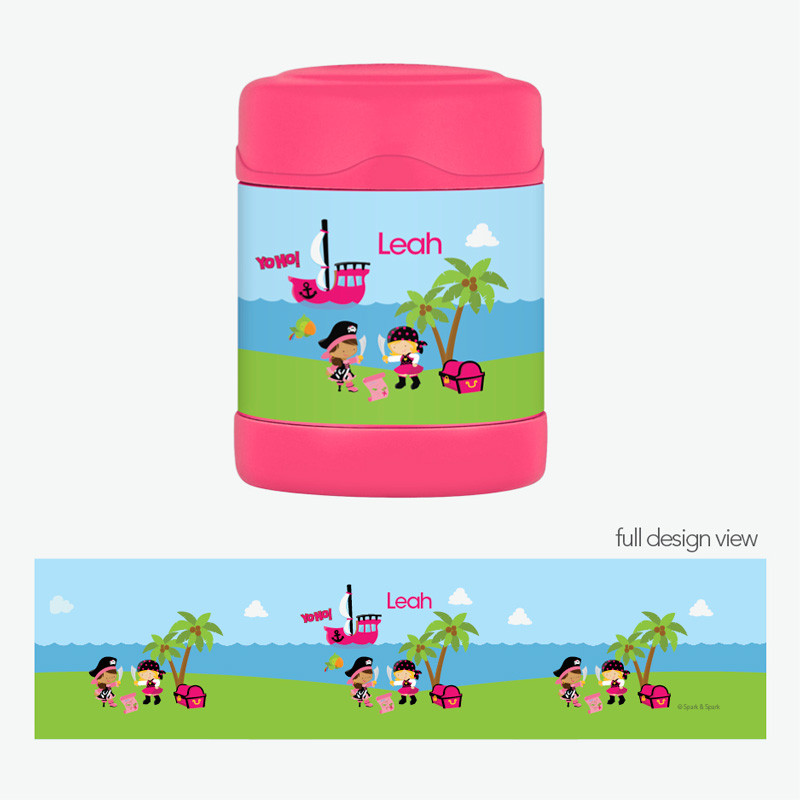 Yo Ho Pirate Girl Thermos Food Jar