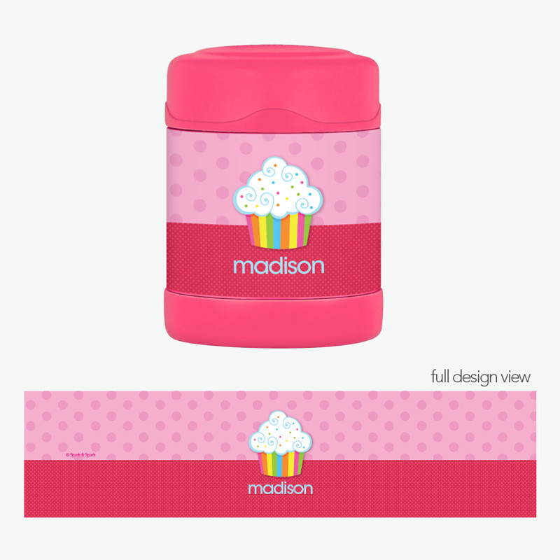 Rainbow Cupcake Thermos Food Jar