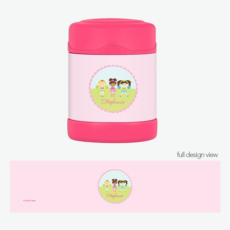Three Cheerleaders Thermos Food Jar