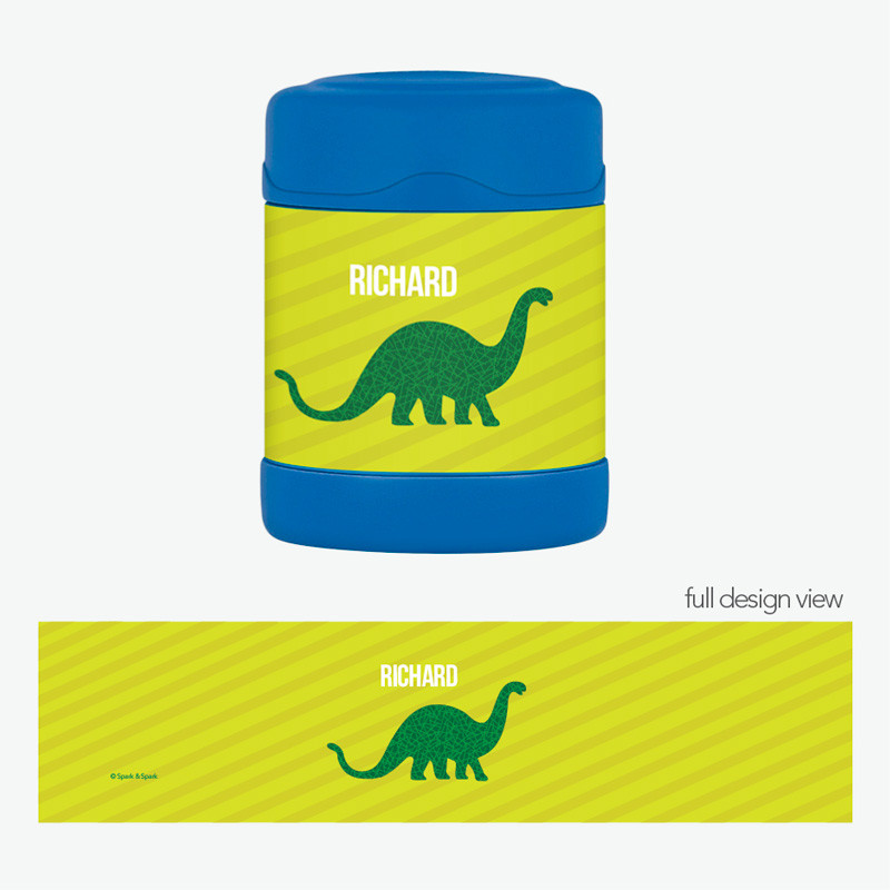 Dino and Me Green Thermos Food Jar