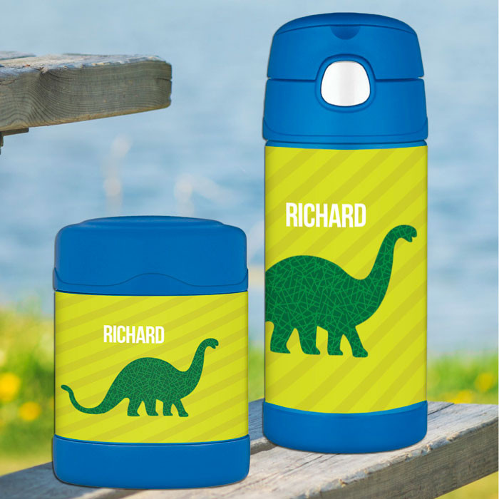 Dino and Me Green Thermos Food Jar