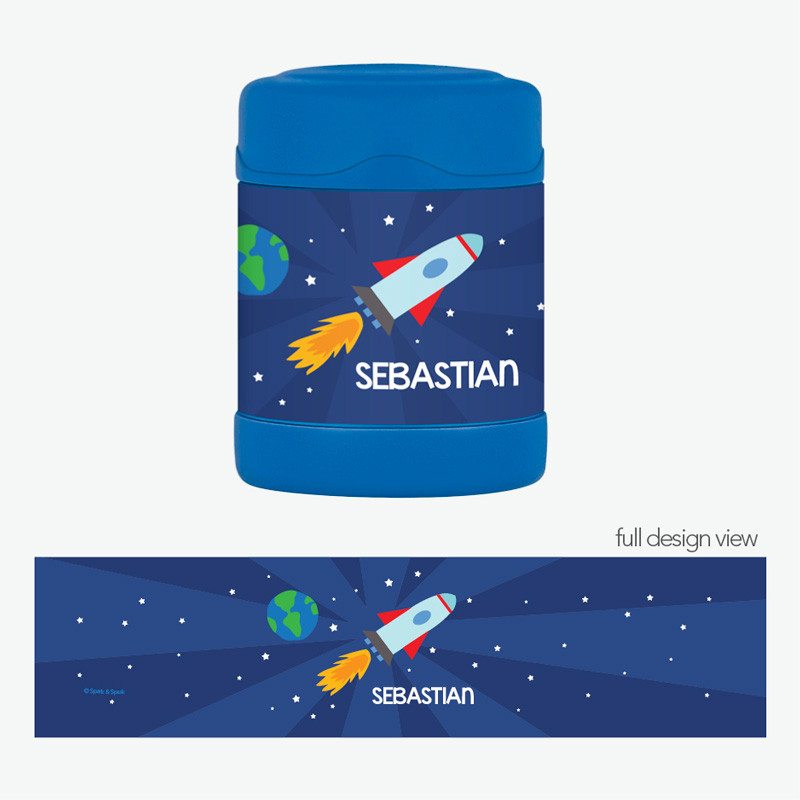 Rocket on the Sky Thermos Food Jar