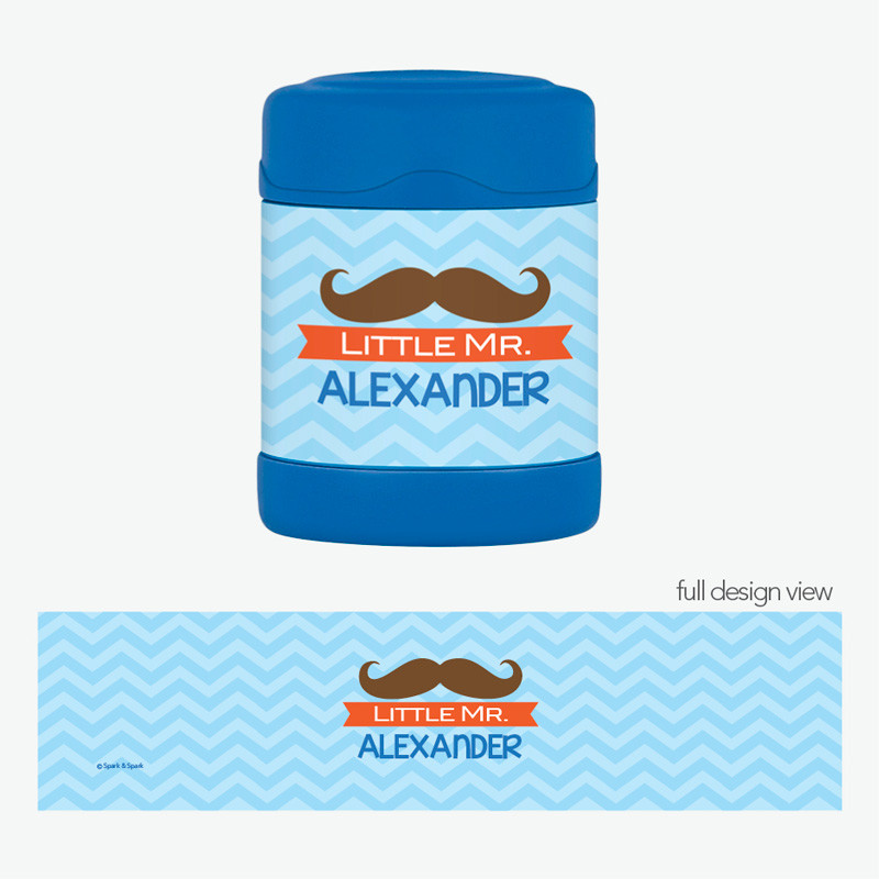 Little Mr. Mustache Thermos Food Jar