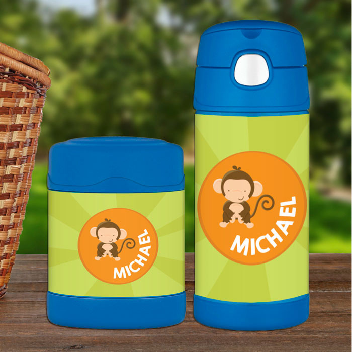 Cute Baby Monkey Thermos Food Jar