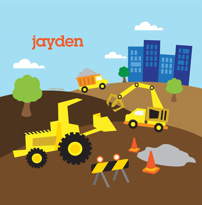 Construction Site Shower Curtain