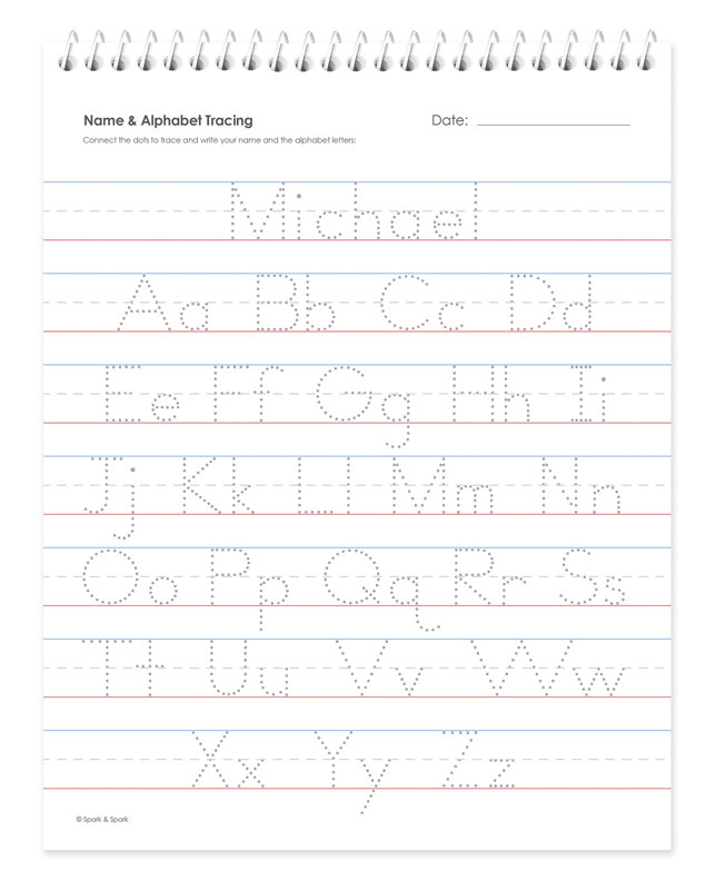 English Vertical Writing Book For Boys