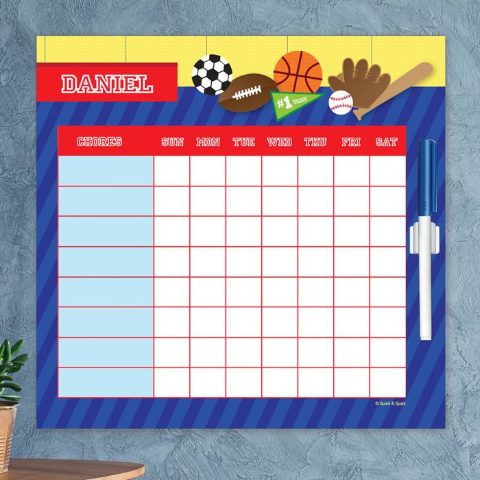 My Love For Sports Chore List For Kids