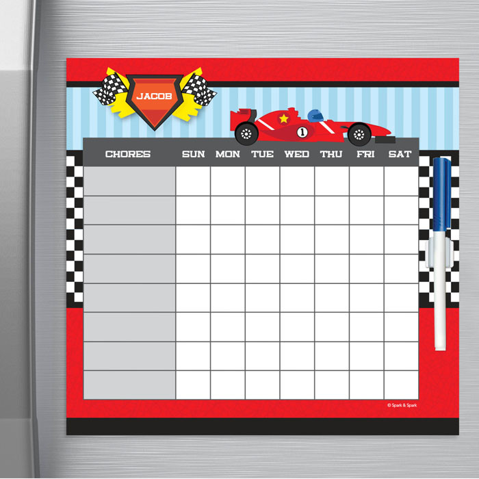 Fast Race Charts For Kids