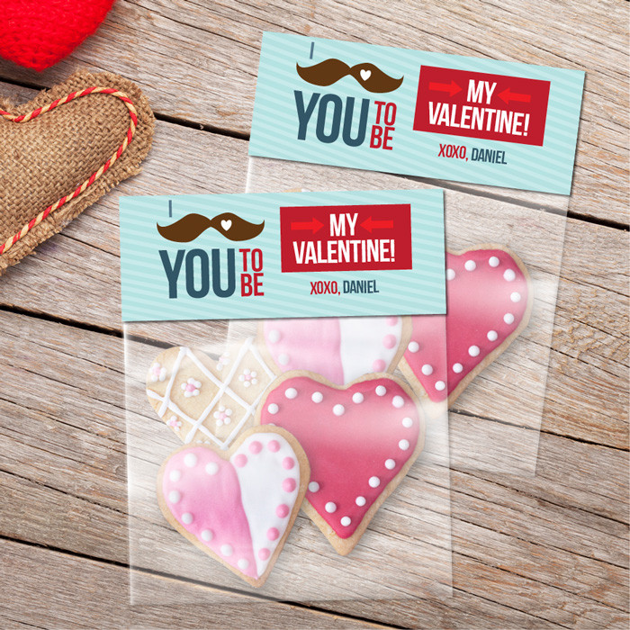Mustache Love Favor Bags