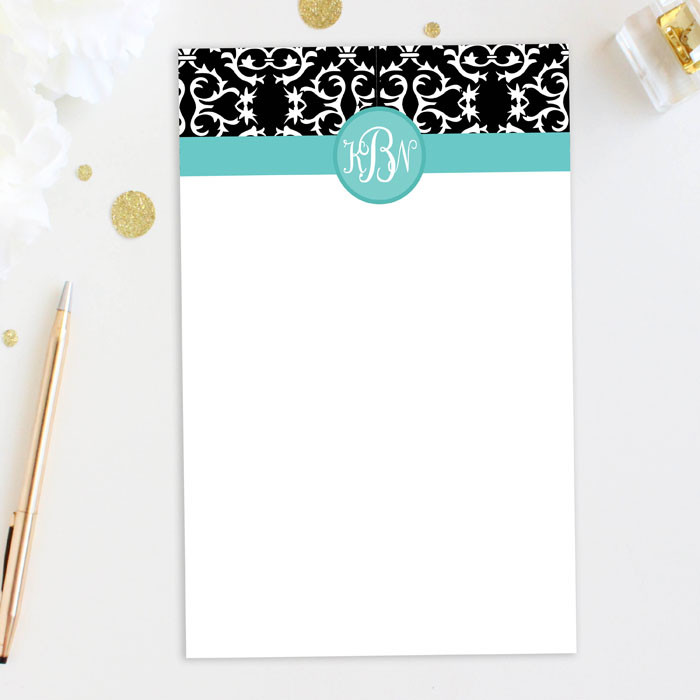 Victorian Initials Custom Notepad