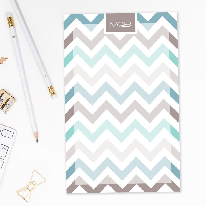 Colorful Chevrons Custom Notepad