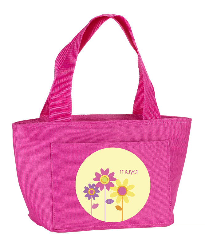 Three Spring Blooms Kids Lunch Tote