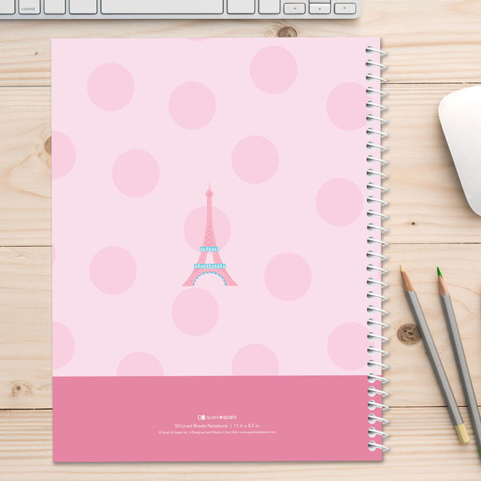 Ohh La La Paris Kids Notebook