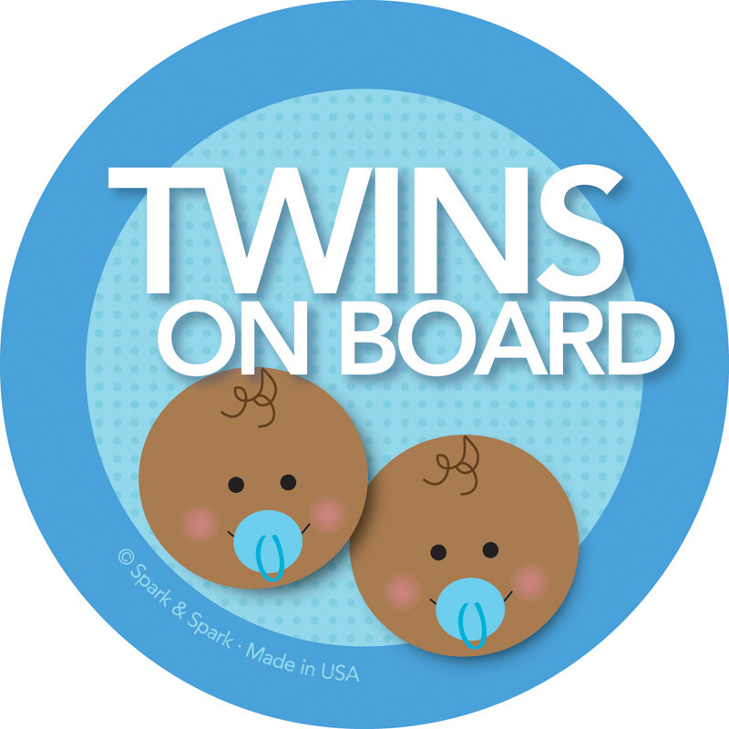 On Board Sign - Afr. Amer. Twin Boys