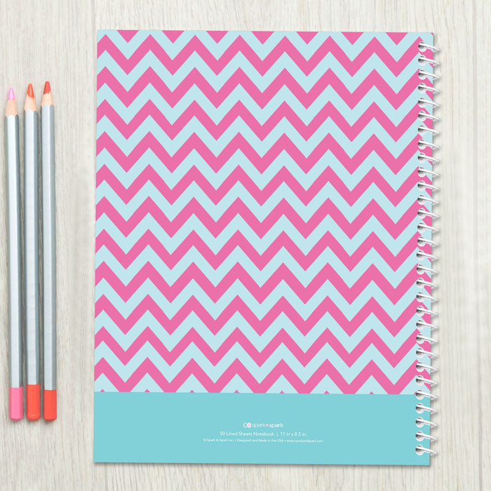 Sweet Pink Whale Kids Notebook