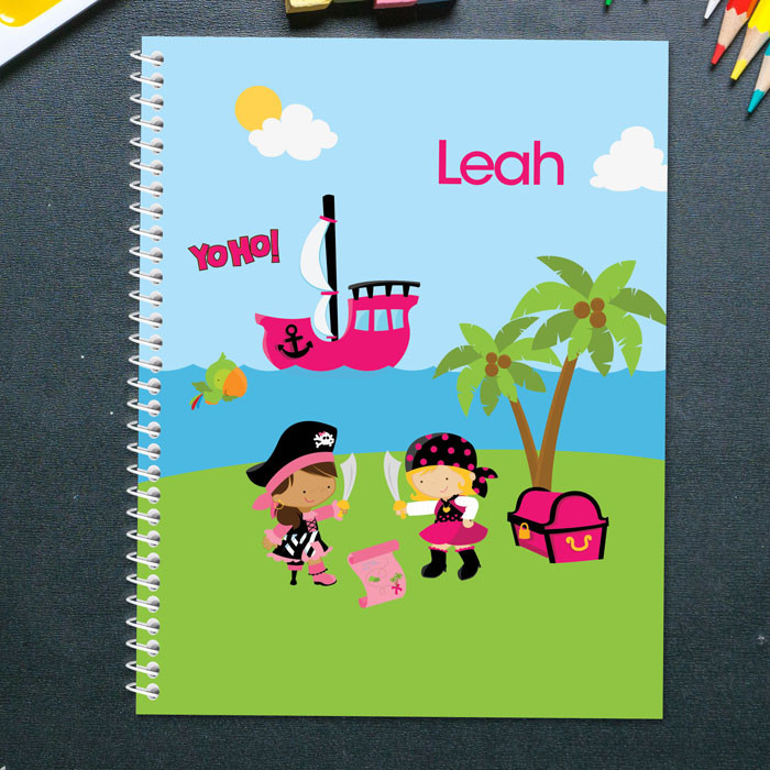 Yo-Ho Pirate Girl Kids Notebook
