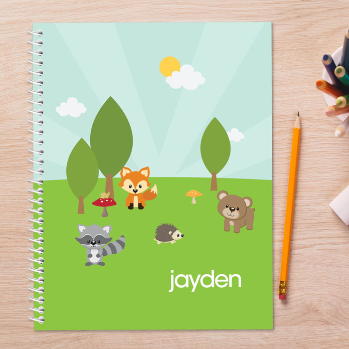Cute Animals in the Forest Kids Notebook