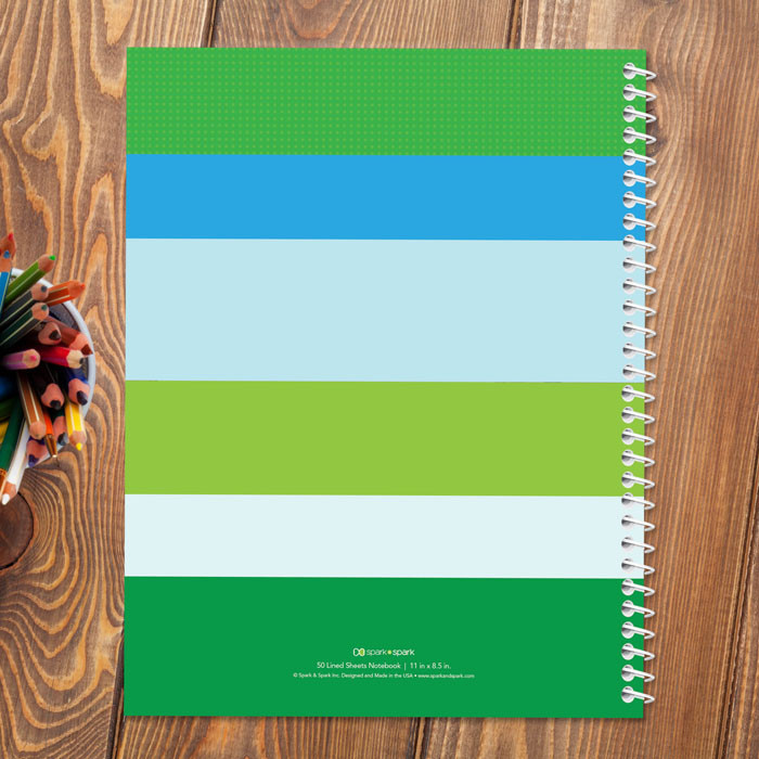 cute smiley frog personalized notebook for kids