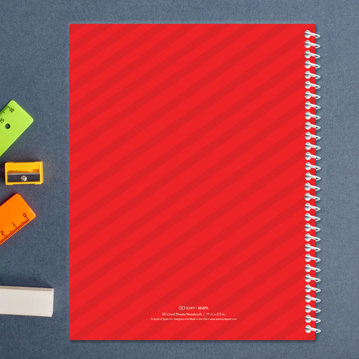 art palette paintbrush personalized notebook for kids