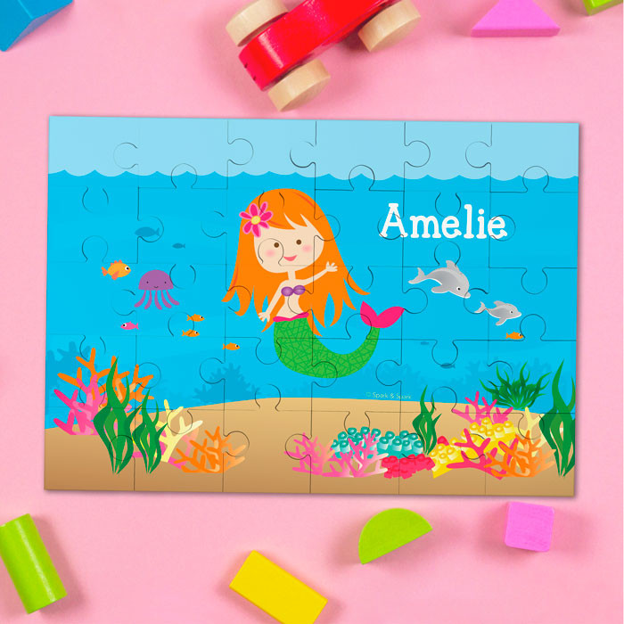 Sweet Mermaid Personalized Puzzles