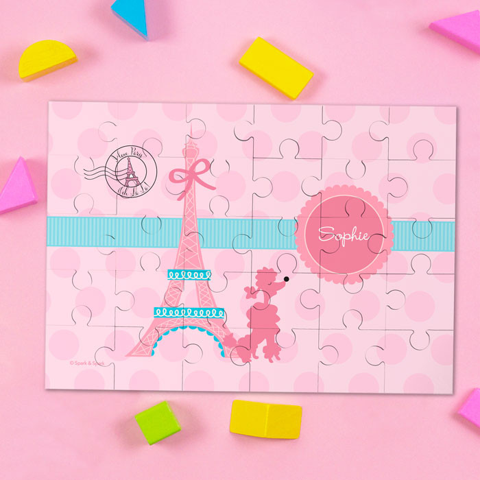 Ohh La La Paris Personalized Name Puzzle By Spark & Spark
