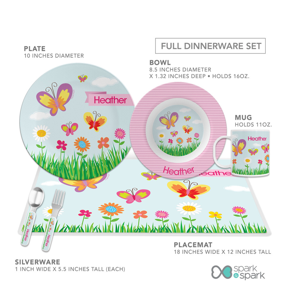 A Butterfly Field Kids Plates