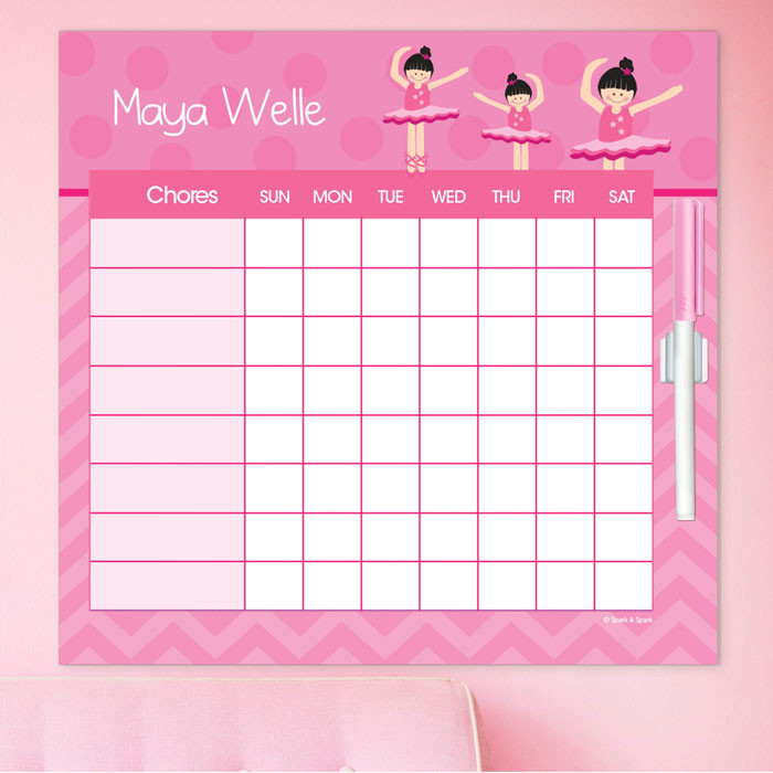 Love For Ballet Blonde Chore Schedule