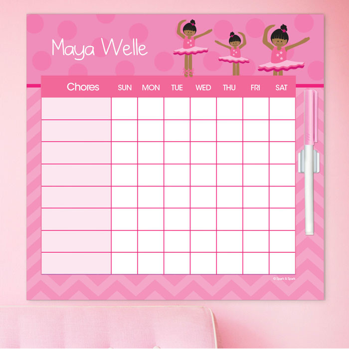 Love For Ballet Chore Chart