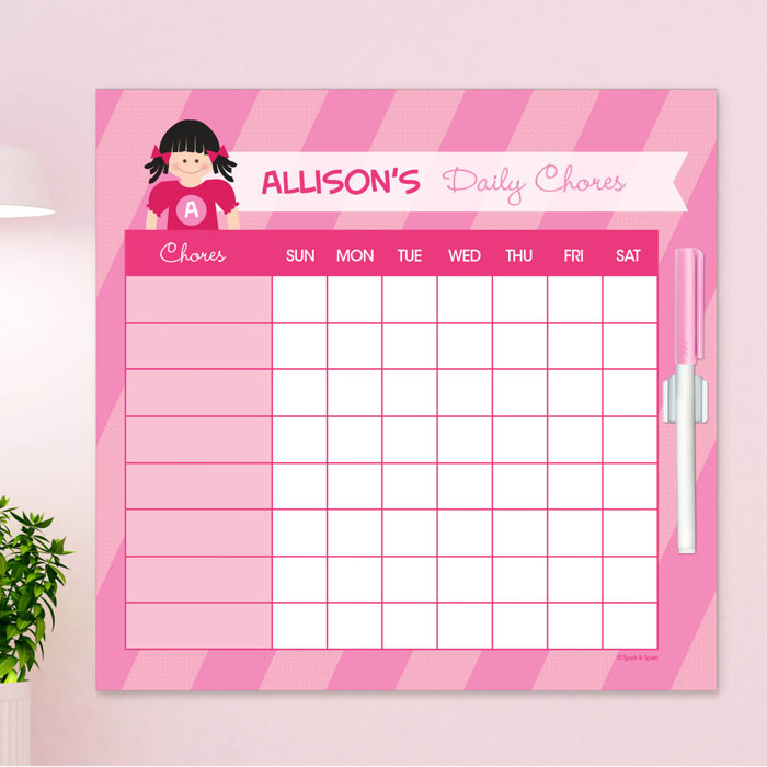 Super Girl Chore Chart