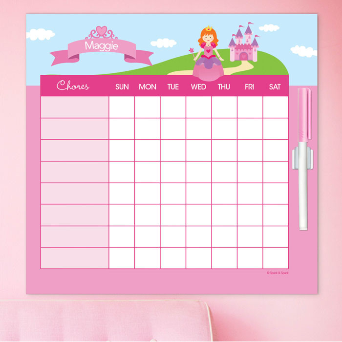 Sweet Little Princess Chore Chart