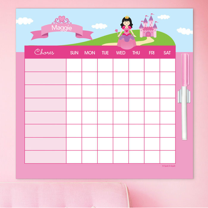 Sweet Little Princess Chore Chart