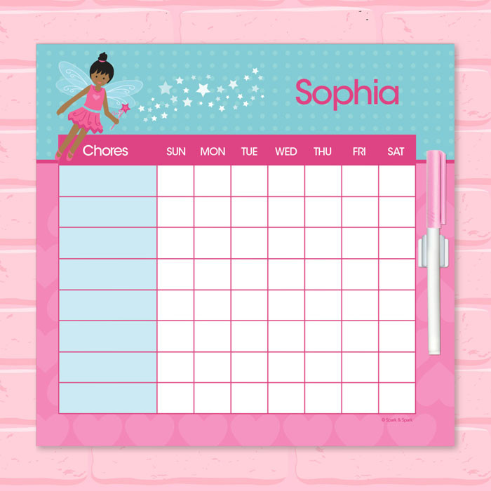 Fairy Girl Chore Chart