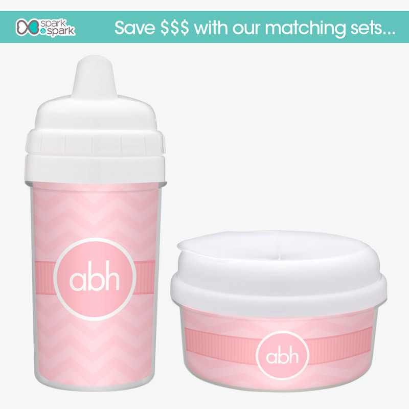 Initials On Chevron Snack Bowl