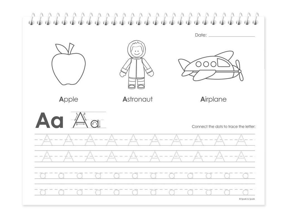 English Horizontal Writing Book For Boys