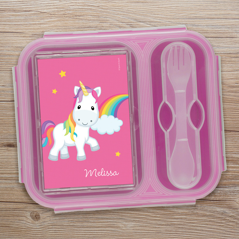 Rainbow Unicorn Collapsible Bento Box