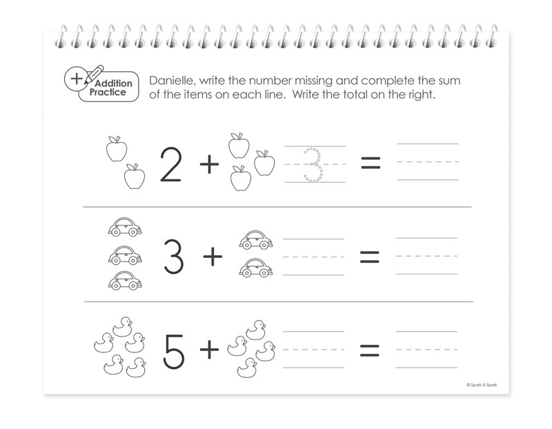 Math Practice Book For Girls