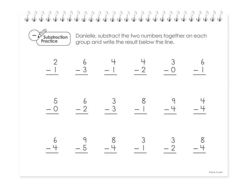 Math Practice Book For Girls