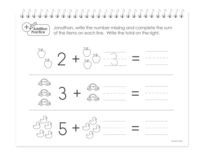 Math Practice Book For Boys