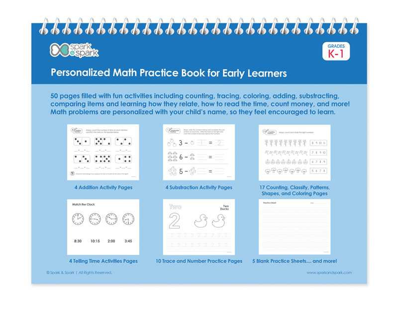 Math Practice Book For Boys