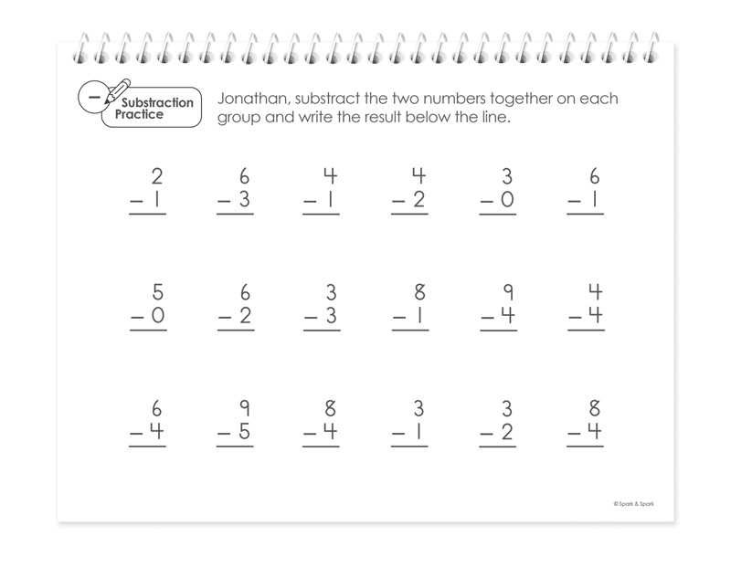 Math Practice Book For Boys
