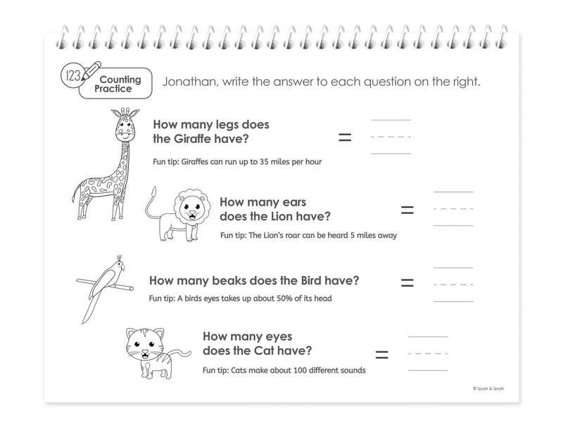 Math Practice Book For Boys