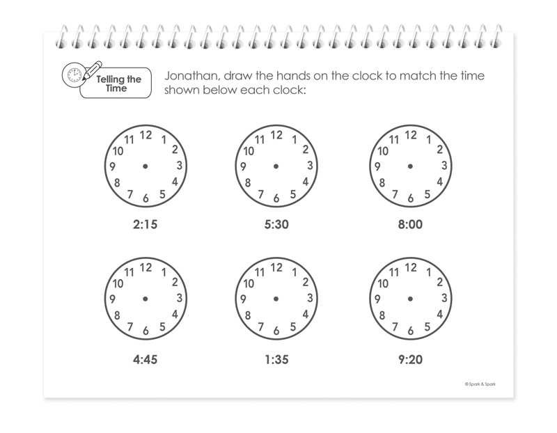 Math Practice Book For Boys